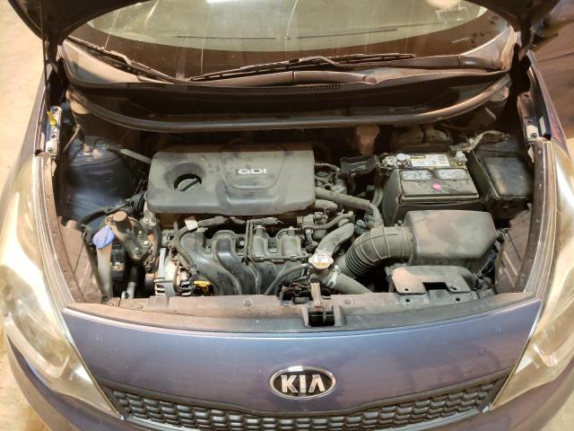 KNADM4A33G6666716 - 2016 KIA RIO LX BLUE photo 7