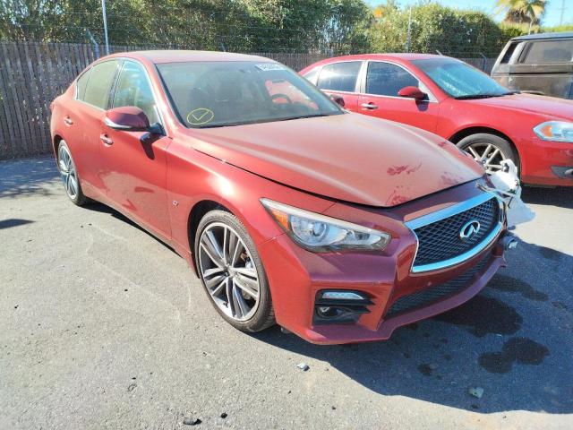 JN1BV7AP6FM358271 - 2015 INFINITI Q50 BASE RED photo 1