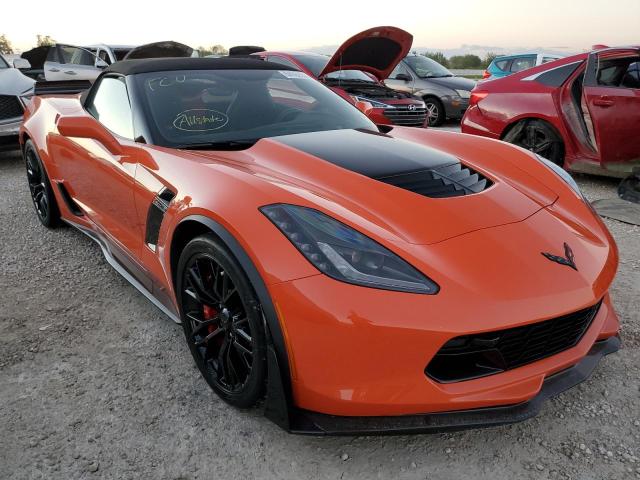 1G1YU3D66K5602987 - 2019 CHEVROLET CORVETTE Z ORANGE photo 1