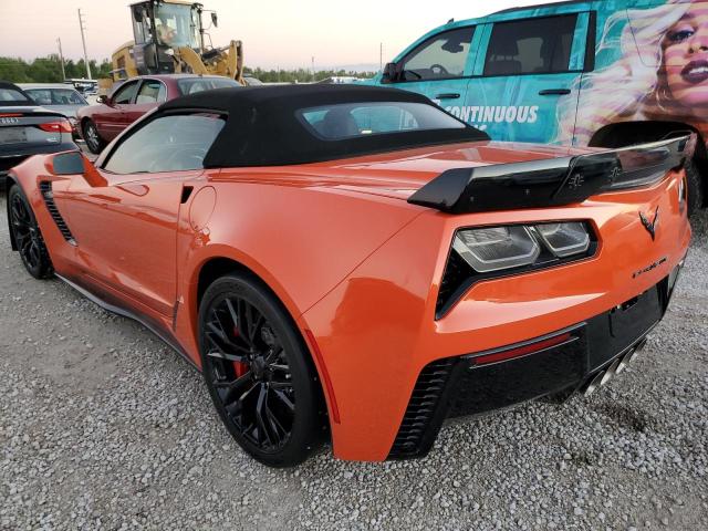 1G1YU3D66K5602987 - 2019 CHEVROLET CORVETTE Z ORANGE photo 3