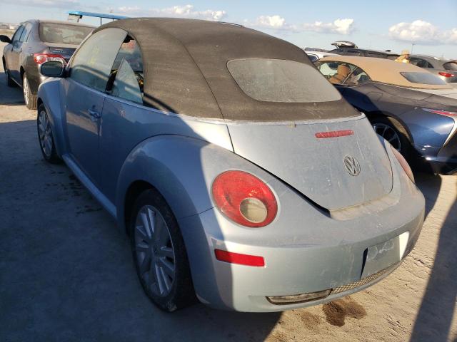 3VWRF31Y09M404161 - 2009 VOLKSWAGEN NEW BEETLE 蓝色 照片 3