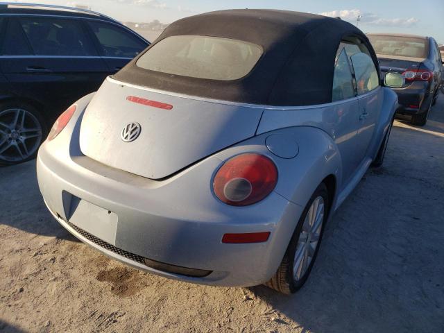 3VWRF31Y09M404161 - 2009 VOLKSWAGEN NEW BEETLE 蓝色 照片 4