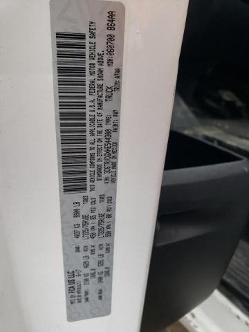 3C6TRVDGXHE544300 - 2017 RAM PROMASTER WHITE photo 10