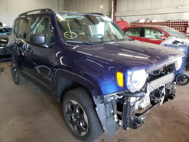 ZACCJBAB1JPG91721 - 2018 JEEP RENEGADE S BLUE photo 1