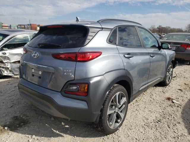 KM8K3CA51MU659792 - 2021 HYUNDAI KONA LIMIT SILVER photo 4