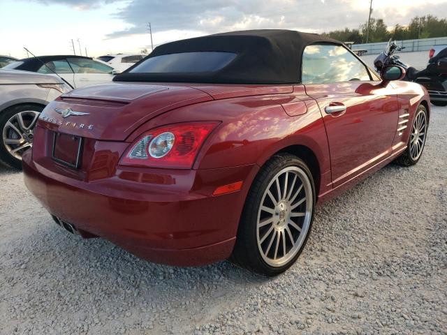 1C3AN55LX5X059209 - 2005 CHRYSLER CROSSFIRE RED photo 4