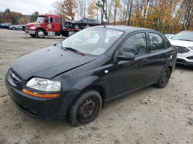 KL1TD52625B369204 - 2005 CHEVROLET AVEO BASE BLACK photo 2