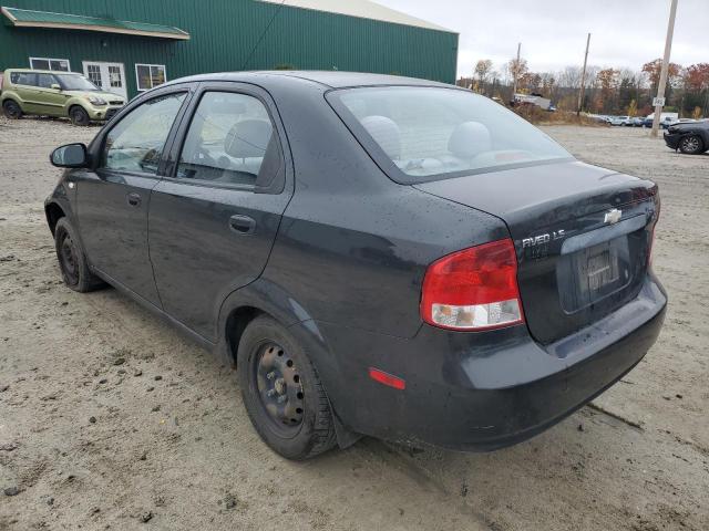 KL1TD52625B369204 - 2005 CHEVROLET AVEO BASE BLACK photo 3