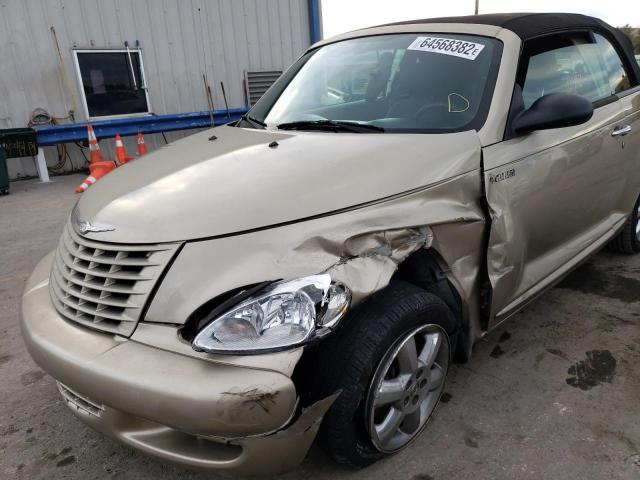 3C3EY55E65T357472 - 2005 CHRYSLER PT CRUISER GOLD photo 9