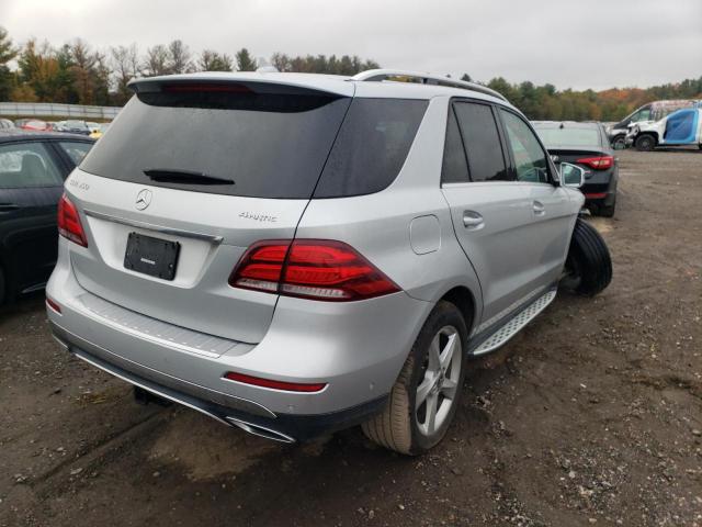 4JGDA5HB0JB069306 - 2018 MERCEDES-BENZ GLE 350 4M SILVER photo 4