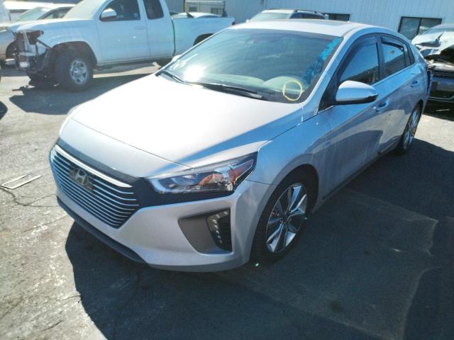 KMHC05LCXKU136031 - 2019 HYUNDAI IONIQ LIMI SILVER photo 2