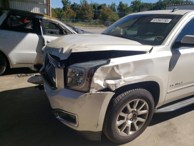 1GKS1CKJ8FR****** - 2015 GMC YUKON DENA WHITE photo 9