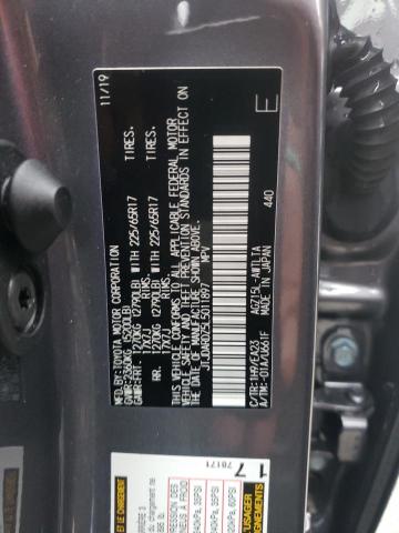 JTJDARDZ5L5011897 - 2020 LEXUS NX 300 BLACK photo 10