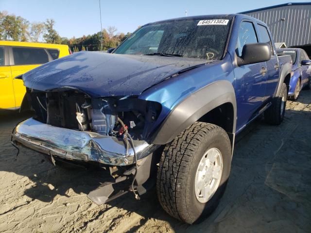 1GCDT136468153540 - 2006 CHEVROLET COLORADO BLUE photo 2