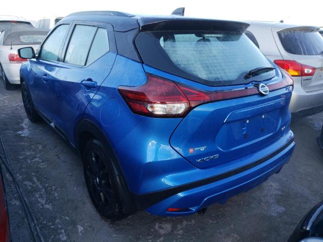 3N1CP5DV9ML566780 - 2021 NISSAN KICKS SR BLUE photo 3