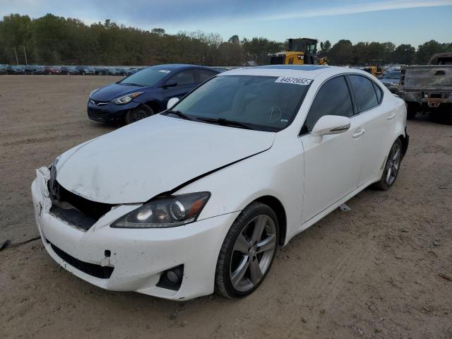 JTHBF5C20B2101756 - 2011 LEXUS IS 250 WHITE photo 2