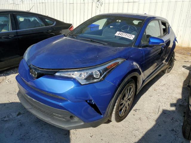 NMTKHMBX0KR099288 - 2019 TOYOTA C-HR XLE BLUE photo 2