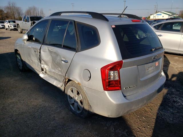 KNAFG528697271460 - 2009 KIA RONDO BASE SILVER photo 3