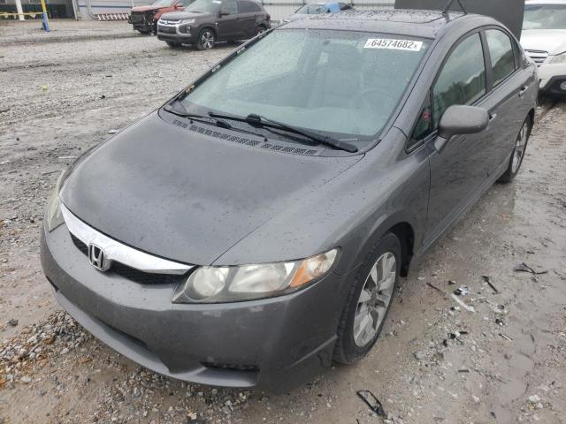 19XFA1F92AE044738 - 2010 HONDA CIVIC EXL ნაცრისფერი ფოტო 2