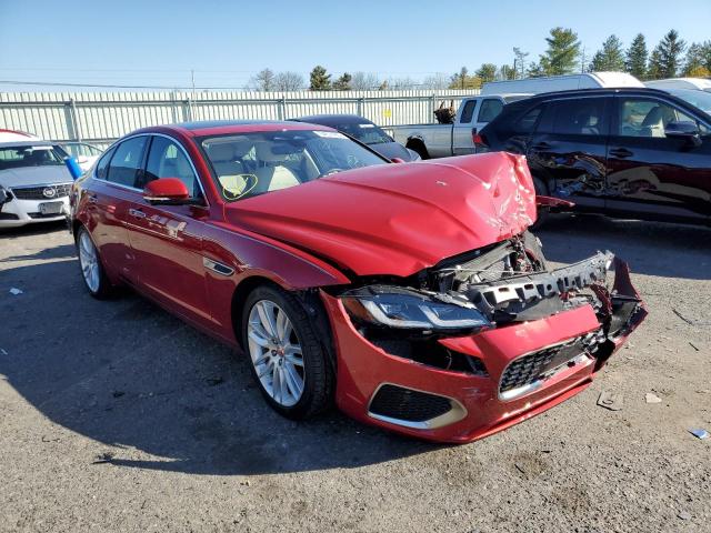 SAJBG4FX7MCY89062 - 2021 JAGUAR XF SE RED photo 1