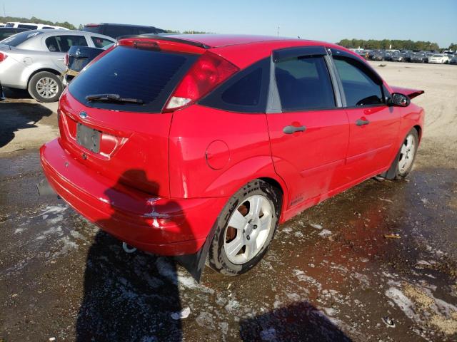1FAFP37N67W333163 - 2007 FORD FOCUS ZX5 RED photo 4