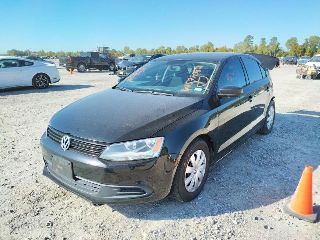 3VW2K7AJ8CM427525 - 2012 VOLKSWAGEN JETTA BASE BLACK photo 2