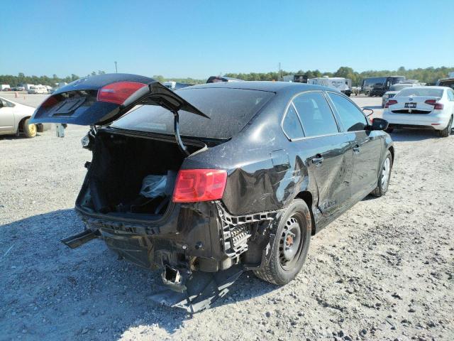 3VW2K7AJ8CM427525 - 2012 VOLKSWAGEN JETTA BASE BLACK photo 4
