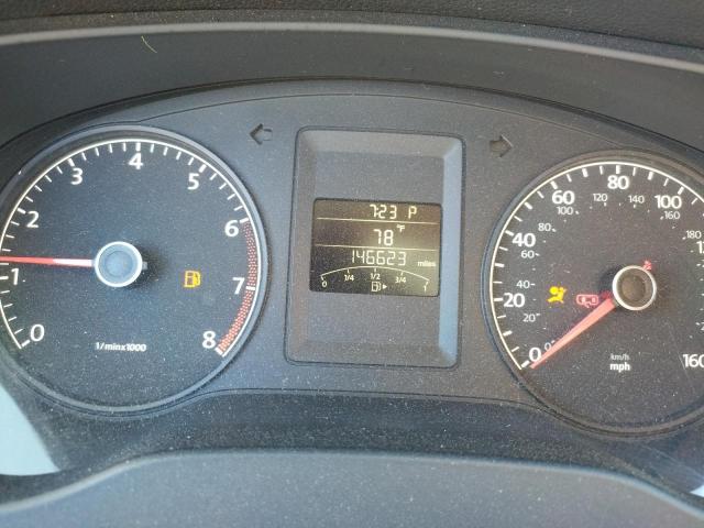 3VW2K7AJ8CM427525 - 2012 VOLKSWAGEN JETTA BASE BLACK photo 8