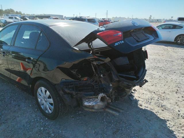 3VW2K7AJ8CM427525 - 2012 VOLKSWAGEN JETTA BASE BLACK photo 9