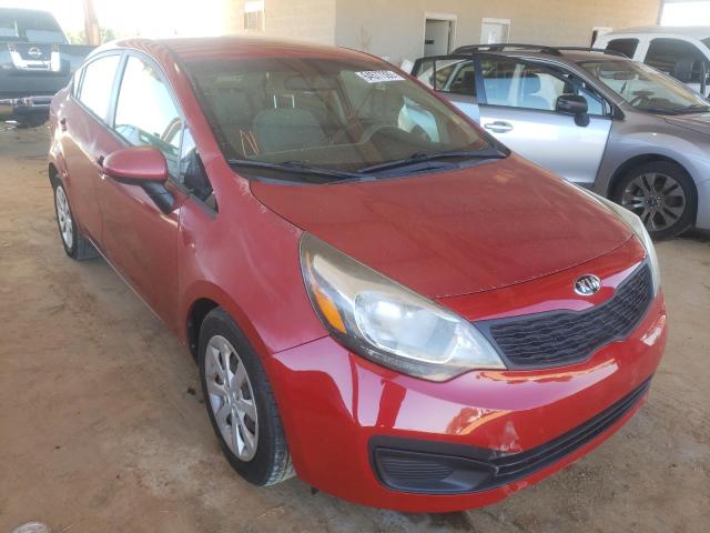 KNADM4A33E6325586 - 2014 KIA RIO LX RED photo 1