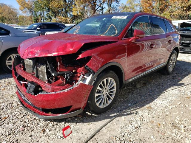 2LMPJ8KR8HBL46099 - 2017 LINCOLN MKX SELECT MAROON photo 2