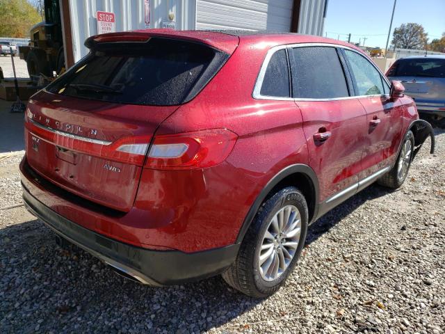 2LMPJ8KR8HBL46099 - 2017 LINCOLN MKX SELECT MAROON photo 4