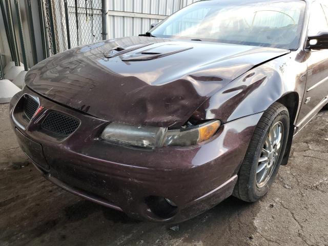 1G2WP52K12F160085 - 2002 PONTIAC GRAND PRIX იასამნისფერი ფოტო 9