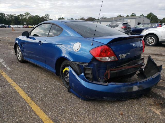 KMHHM65D95U168348 - 2005 HYUNDAI TIBURON BLUE photo 3