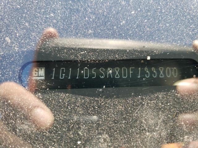 1G11D5SR8DF133800 - 2013 CHEVROLET MALIBU 1LT თეთრი ფოტო 10