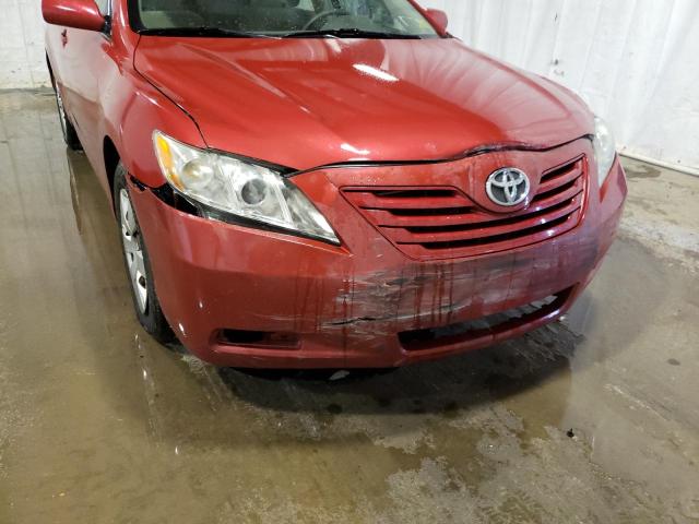 4T1BE46KX8U250789 - 2008 TOYOTA CAMRY CE RED photo 9