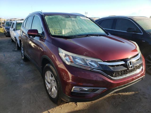 2HKRM3H71FH523294 - 2015 HONDA CR-V EXL BURGUNDY photo 1