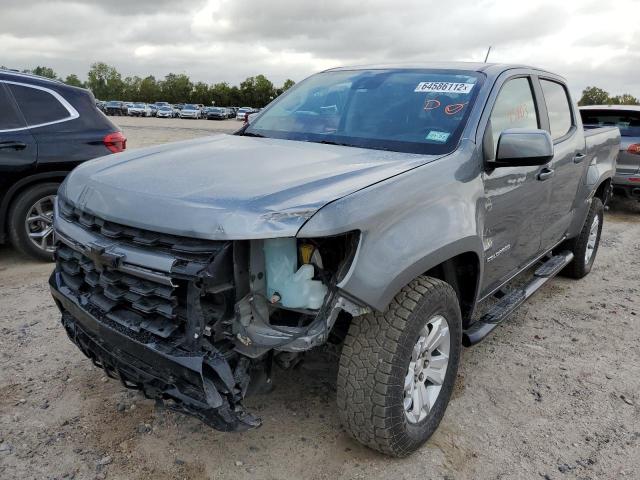 1GCGSCEA6M1201946 - 2021 CHEVROLET COLORADO L GRAY photo 2