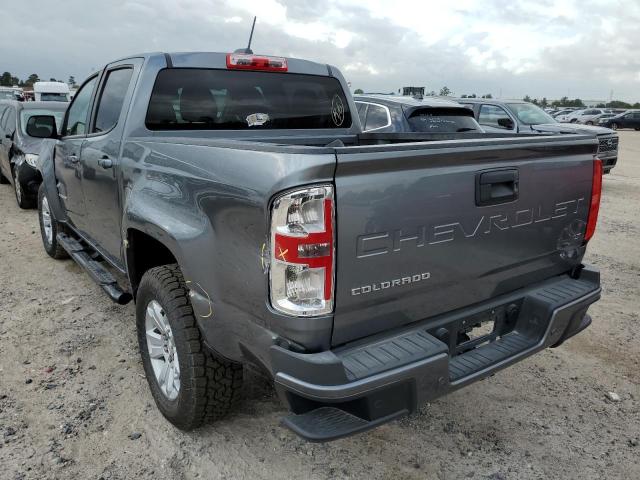 1GCGSCEA6M1201946 - 2021 CHEVROLET COLORADO L GRAY photo 3
