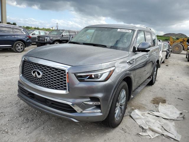 JN8AZ2AF9M9719410 - 2021 INFINITI QX80 LUXE GRAY photo 1