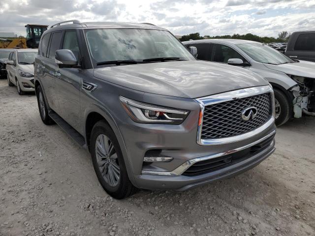 JN8AZ2AF9M9719410 - 2021 INFINITI QX80 LUXE GRAY photo 4