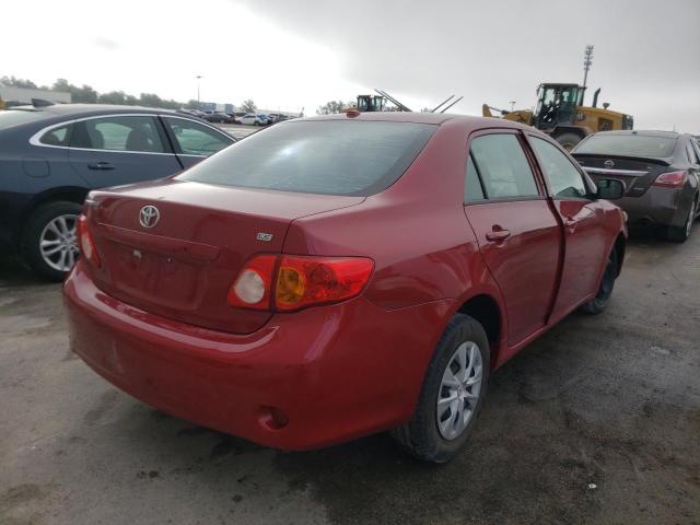 1NXBU4EE1AZ178854 - 2010 TOYOTA COROLLA BA RED photo 4