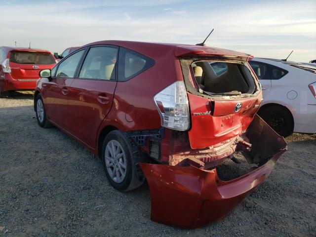 JTDZN3EU0C3027899 - 2012 TOYOTA PRIUS V BURGUNDY photo 3