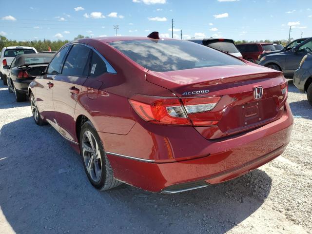 1HGCV1F57JA035400 - 2018 HONDA ACCORD EXL RED photo 3