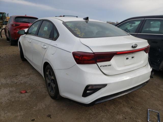 3KPF24AD4LE202400 - 2020 KIA FORTE FE WHITE photo 3