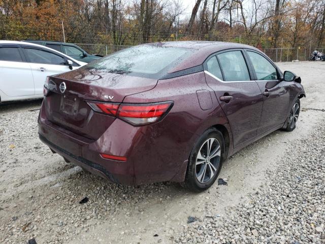 3N1AB8CV3MY323641 - 2021 NISSAN SENTRA SV MAROON photo 4