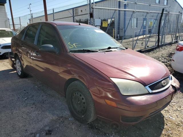 1FAHP34N57W298516 - 2007 FORD FOCUS ZX4 BURGUNDY photo 1