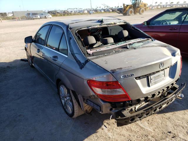 WDDGF56X18R022505 - 2008 MERCEDES-BENZ C 350 SILVER photo 2