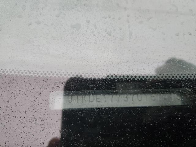 JTKDE177370167418 - 2007 TOYOTA SCION TC BLACK photo 10