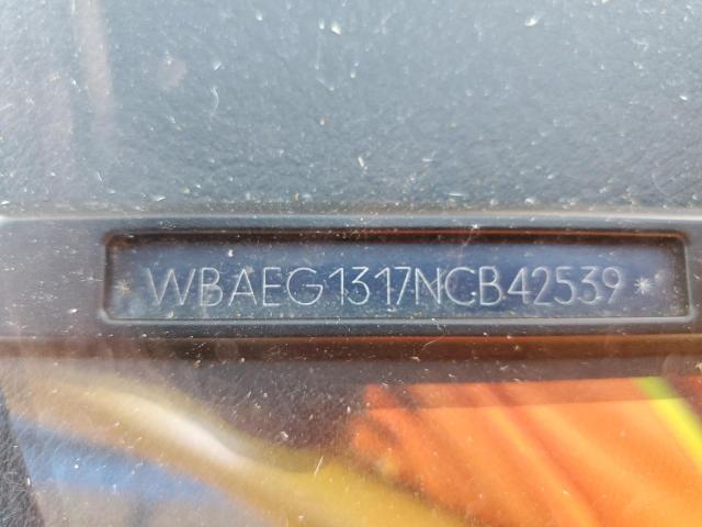 WBAEG1317NCB42539 - 1992 BMW 850I YELLOW photo 10